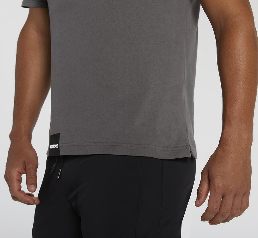 Hoka One One Mens Tee - Brand - Grey - RECA37965